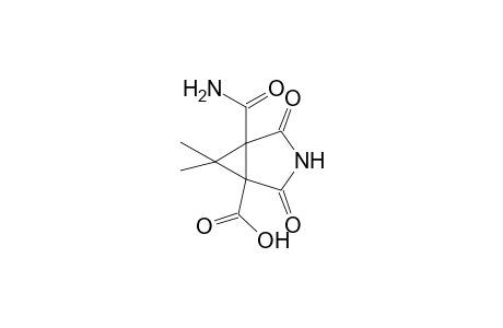 5-(aminocarbonyl)-6,6-dimethyl-2,4-dioxo-3-azabicyclo[3.1.0]hexane-1-carboxylic acid