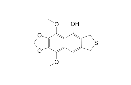 5,8-Dimethoxy-6,7-methylenedioxy-1,3-dihydronaphtho[2,3-c]thiophen-4-ol