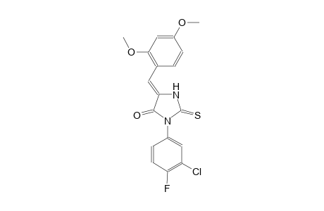 4-imidazolidinone, 3-(3-chloro-4-fluorophenyl)-5-[(2,4-dimethoxyphenyl)methylene]-2-thioxo-, (5Z)-