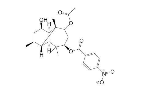 (1R,3S,4S,5S,7R,9R,10R,11R)-9-Acetyloxy-1-hydroxy-7-p-nitrobenzoyloxylongipinane