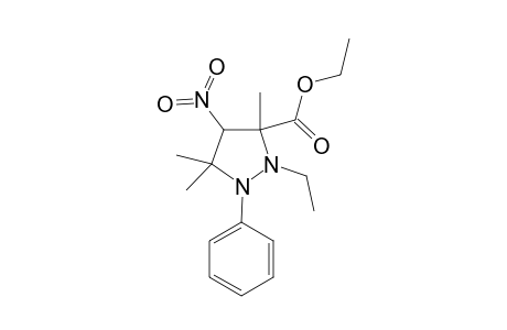 3-Ethoxycarbonyl-2-ethyl-3,5,5-trimethyl-4-nitro-1-phenylpyrazolidine