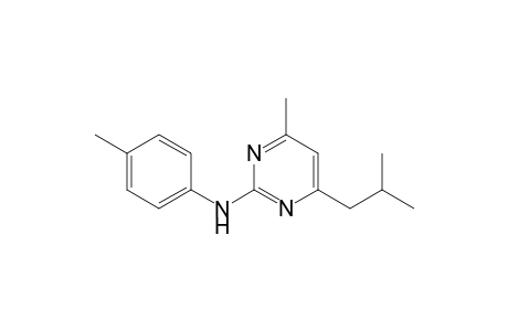 4-Isobutyl-6-methyl-2-(4-toluidino)pyrimidin-nitrate