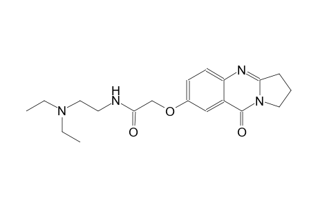 acetamide, N-[2-(diethylamino)ethyl]-2-[(1,2,3,9-tetrahydro-9-oxopyrrolo[2,1-b]quinazolin-7-yl)oxy]-