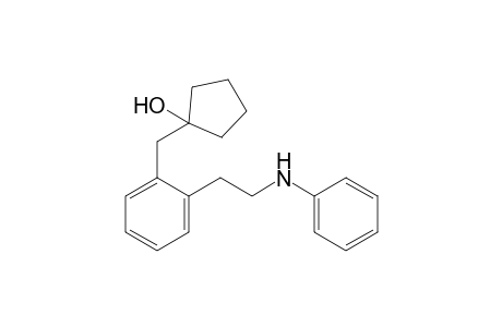 1-{[2-(2-Anilinoethyl)phenyl]methyl}-1-cyclopentanol