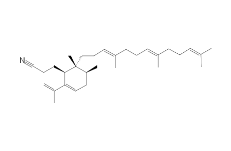 (2S,3R,4S)-1-(1'-Methylethenyl)-2-(2"-cyanoethyl)-3-[4',8',12'-trimethyltrideca-3',7',11'-trienyl]-3,4-dimethylcyclohex-1-ene
