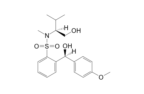 2-[(S)-(4-methoxyphenyl)-oxidanyl-methyl]-N-methyl-N-[(2S)-3-methyl-1-oxidanyl-butan-2-yl]benzenesulfonamide
