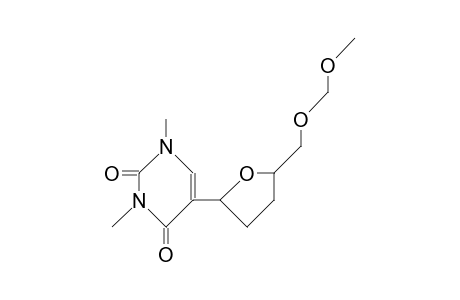 (2'S)-trans-5-[Tetrahydro-5'-[(methoxy-methoxy)-methyl]-2'-furanyl]-1,3-dimethyl-2,4(1H,3H)-pyrimidine-dione