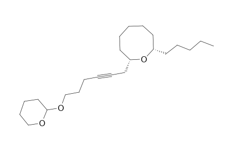 (2S*,8S)-2-Pentyl-8-[6-(R,S)-tetrahydropyranyloxyhex-2-ynyl]oxocane
