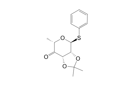 PHENYL-2,3-O-ISOPROPYLIDENE-6-DEOXY-1-THIO-ALPHA-L-LYXO-HEXOPYRANOSID-4-ULOSE