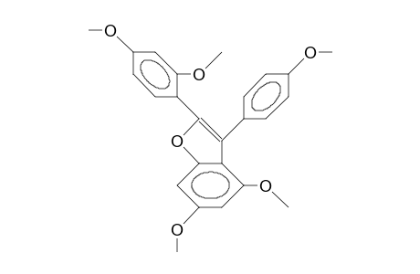 Benzofuran, 2-(2,4-dimethoxyphenyl)-4,6-dimethoxy-3-(4-methoxyphenyl)-