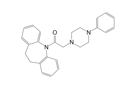 5H-dibenz[b,f]azepine, 10,11-dihydro-5-[(4-phenyl-1-piperazinyl)acetyl]-