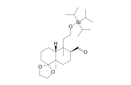 ((7S,8R,11S)-7-(2-(1,1-Bis(methylethyl)-2-methyl-1-silapropoxy)ethyl)-7,11-dimethylspiro(1,3-dioxolane-2,7'-bicyclo[4.4.0]decane)-8-carbaldehyde