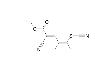 Ethyl (2E,4Z)-2-cyano-5-(cyanosulfanyl)-4-methyl-2,4-hexadienoate
