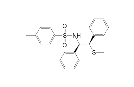 syn-N-(1,2-Diphenyl-1-methylthioethyl)toliuenesulfanamide