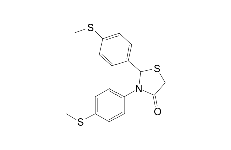 2,3-bis(4-(methylthio)phenyl)thiazolidin-4-one