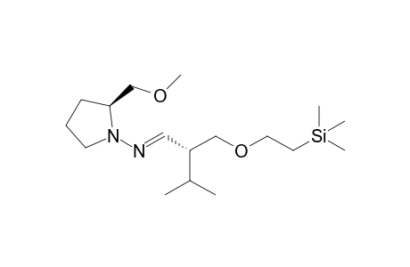 (E,2R)-2-{[2-(Trimethylsilyl)ethoxy]methyl}-N-[(S)-2-(methoxymethyl)pyrrolidin-1-yl]-3-methylbutan-1-imine