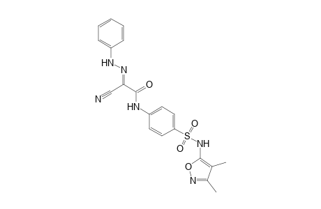 2-Cyano-N-(4-{[(3,4-dimethylisoxazol-5-yl)amino]sulfonyl}phenyl)-2-(phenyl-hydrazono)acetamide