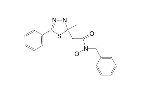 N-(benzyl)-N-hydroxy-2-(2-methyl-5-phenyl-3H-1,3,4-thiadiazol-2-yl)acetamide