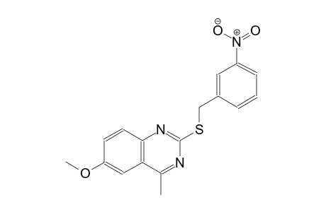 6-methoxy-4-methyl-2-[(3-nitrobenzyl)sulfanyl]quinazoline