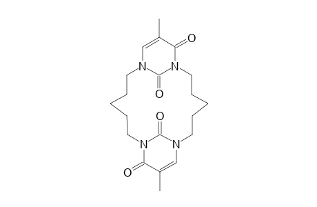 9,19-Dimethyl-1,7,11,17-tetraaza-tricyclo[15.3.1.1*7,11*]docosa-9,19-diene-8,18,21,22-tetraone