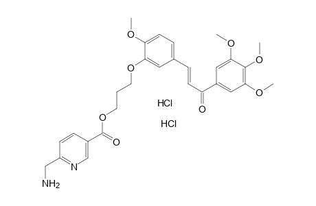 3-{2'-Methoxy-5'-[3''-oxo-3''-(3''',4''',5'''-trimethoxyphenyl)-prop-E1''-enyl]-phenyl}-propyl 6-aminomethylnicotinate bis(hydrochloride)