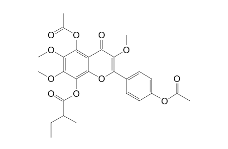 DIACETYL-PRATENSIN-D;5,4'-DIACETOXY-3,6,7-TRIMETHOXY-8-(2-METHYLBUTYROYLOXY)-FLAVONE