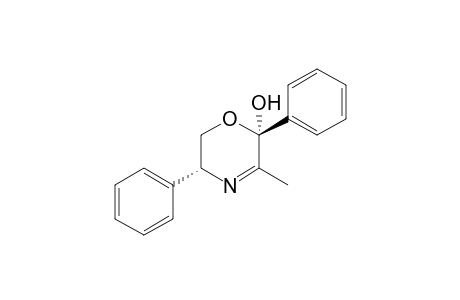 (3R,6S)-5-methyl-3,6-diphenyl-2,3-dihydro-1,4-oxazin-6-ol