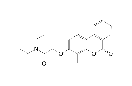 acetamide, N,N-diethyl-2-[(4-methyl-6-oxo-6H-dibenzo[b,d]pyran-3-yl)oxy]-