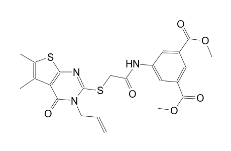 1,3-benzenedicarboxylic acid, 5-[[[[3,4-dihydro-5,6-dimethyl-4-oxo-3-(2-propenyl)thieno[2,3-d]pyrimidin-2-yl]thio]acetyl]amino]-, dimethyl ester