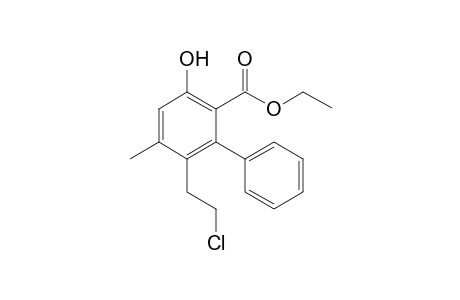 Ethyl 4-(2-chloroethyl)-1-hydroxy-5-methyl-3-phenyl-2-benzoate