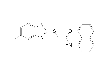 2-[(5-methyl-1H-benzimidazol-2-yl)sulfanyl]-N-(1-naphthyl)acetamide