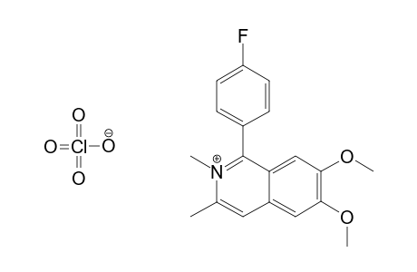 6,7-DIMETHOXY-2,3-DIMETHYL-1-(4-FLUOROPHENYL)-ISOQUINOLINIUM-PERCHLORATE