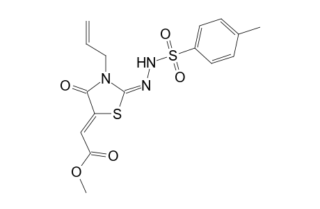 (Z)-Methyl 2-((E)-3-allyl-4-oxo-2-(2-tosylhydrazono)-thiazolidin-5-ylidene)acetate