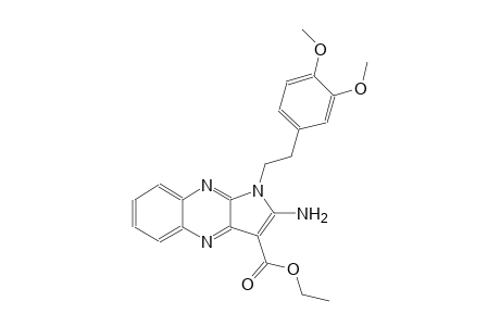 1H-pyrrolo[2,3-b]quinoxaline-3-carboxylic acid, 2-amino-1-[2-(3,4-dimethoxyphenyl)ethyl]-, ethyl ester