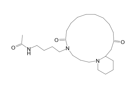 5-(4'-Acetamidobutyl)-1,5-diazabicyclo[15.4 0]henicosane-6,15-dione