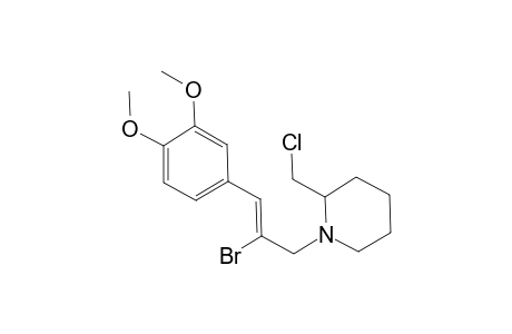 {1-[2'-Bromo-3'-(3",4"-dimethoxyphenyl)prop-2'-enyl]-2'-chloromethyl}-piperidine