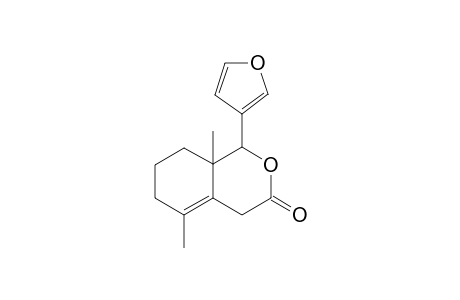 (1RS,8aRS)-1-(3-furyl)-5,8a-dimethyl-3,4,6,7,8,8a-hexahydro-1H-2-benzopyran-3-one