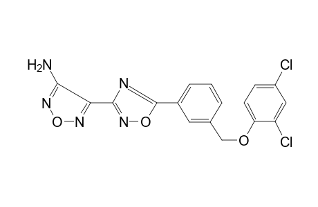 4-(5-{3-[(2,4-dichlorophenoxy)methyl]phenyl}-1,2,4-oxadiazol-3-yl)-1,2,5-oxadiazol-3-amine