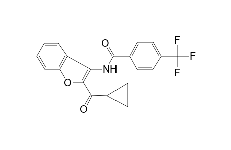 Benzamide, N-(2-cyclopropanoyl-3-benzofuryl)-4-trifluoromethyl-