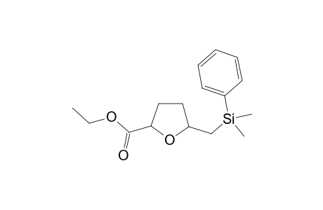 (+/-)-Ethyl-2-((dimethyl(phenyl)silyl)methyl)tetrahydrofuran-5-carboxylate