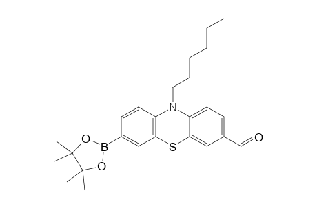 10-Hexyl-7-(4,4,5,5-tetramethyl[1,3,2]dioxaborolan-2-yl)-10H-phenothiazine-3-carbaldehyde