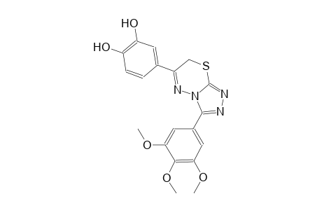 4-[3-(3,4,5-trimethoxyphenyl)-7H-[1,2,4]triazolo[3,4-b][1,3,4]thiadiazin-6-yl]-1,2-benzenediol