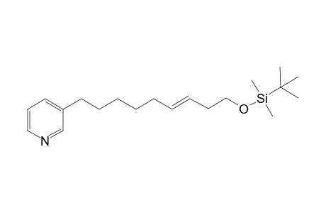 3-[(6E)-9-tert-Butyldimethylsilyloxy-6-noneyl]pyridine