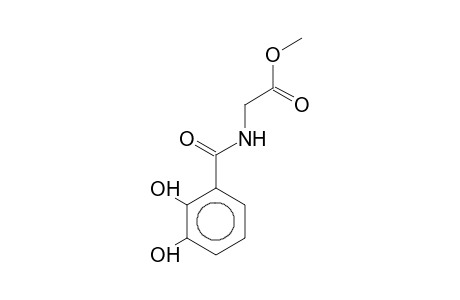 (2,3-Dihydroxybenzoylamino)acetic acid, methyl ester