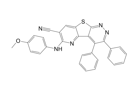 7-Cyano-6-(4-methoxyphenylamino)-3,4-diphenylpyrido[2',3':4,5]thieno[2,3-c]pyridazine