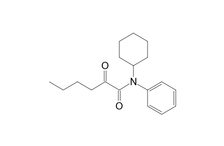 N-cyclohexyl-2-oxo-N-phenylhexanamide