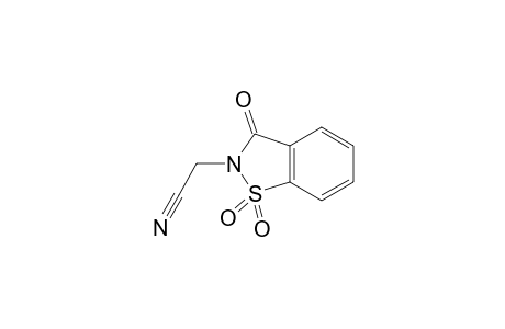1,2-Benzisothiazole-2(3H)-acetonitrile, 3-oxo-, 1,1-dioxide