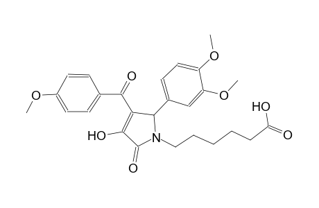 1H-pyrrole-1-hexanoic acid, 2-(3,4-dimethoxyphenyl)-2,5-dihydro-4-hydroxy-3-(4-methoxybenzoyl)-5-oxo-