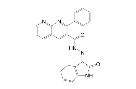 Isatin-.beta.-(2-phenyl-1,8-naphthyridine-3-carbonylhydrazone)