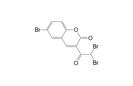 2H-1-benzopyran-2-one, 6-bromo-3-(dibromoacetyl)-